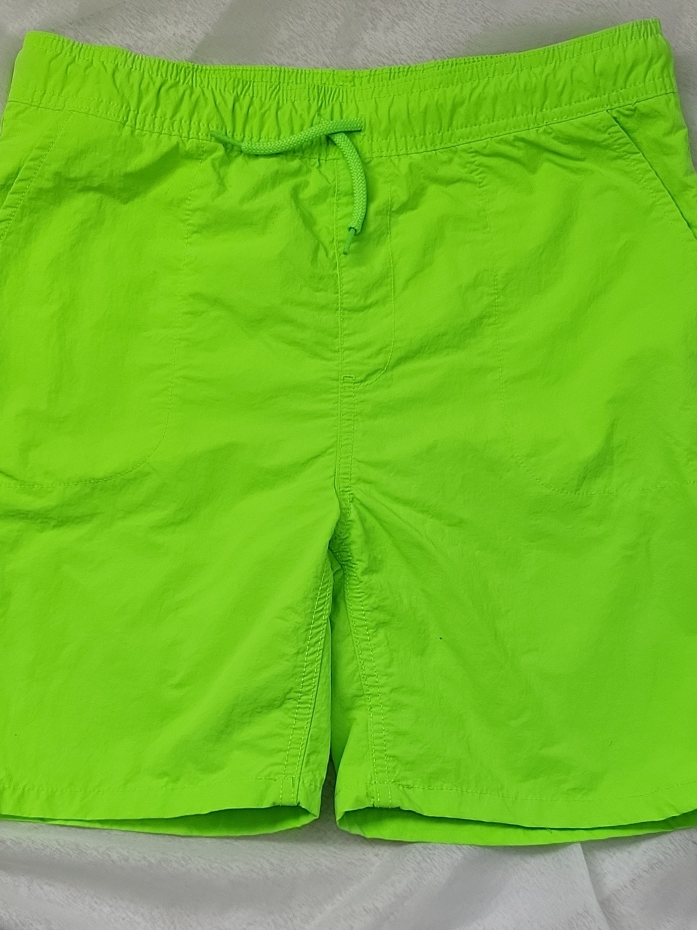 The Childrens Place Neon Green Elastic-Waist Shorts Size 16